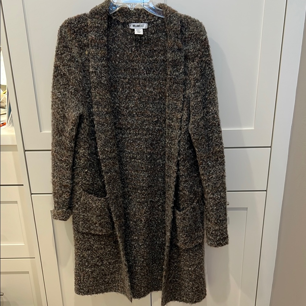 William Rast XS Textured Brown Cardigan